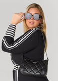 Quilted Faux Leather Crossbody