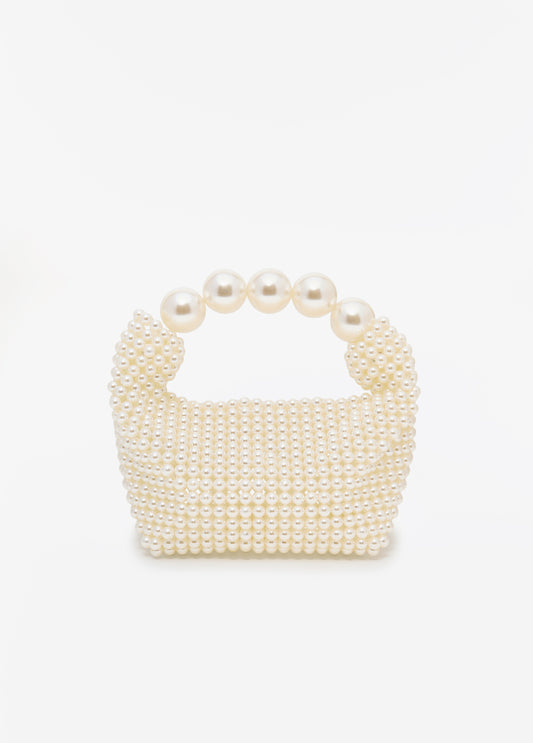 Faux Pearl Evening Bag
