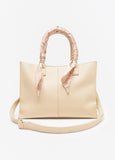 Scarf Embellished Satchel