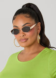 Geometric Framed Sunglasses