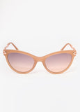 Chain Trimmed Cat Eye Sunglasses