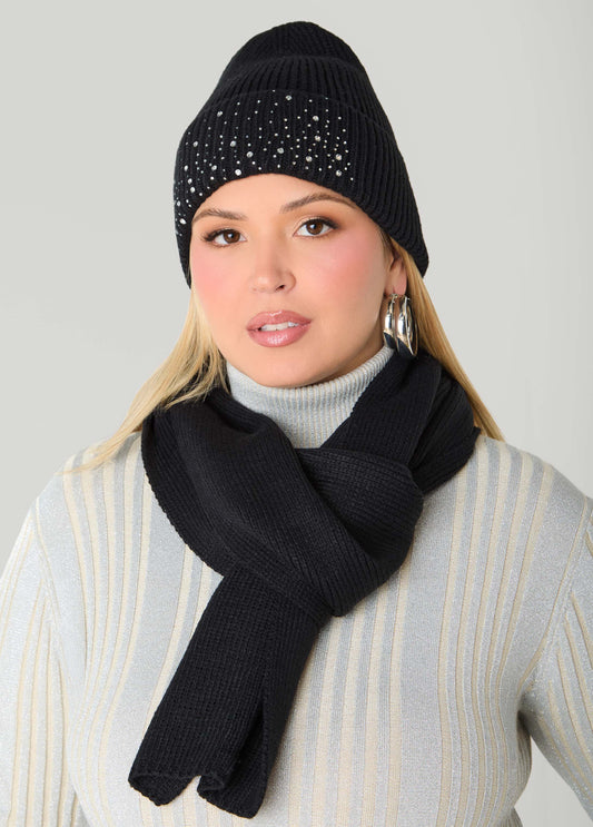 Crystal Hat And Scarf Gift Set