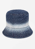 Crystal Ombre Denim Bucket Hat