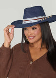 Bandana Trimmed Denim Cowboy Hat