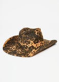 Trendy Cowboy Hat Leopard Denim Trend Fashion Cowgirl Fashion