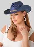 Studded Straw Cowboy Hat