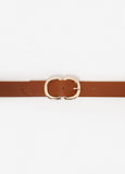 Buckled Faux Leather Waist Belt