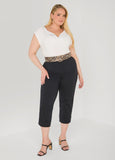 Pebbled Leopard Print Belt