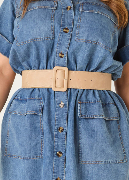 Faux Leather Belt
