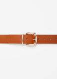 Gold Buckled Faux Leather Belt