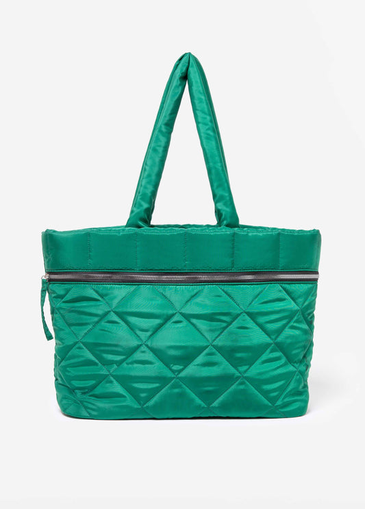 Quilted Puffer Tote Bag