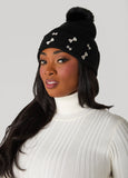 Bow Embellished Beanie