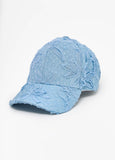 Appliqued Denim Baseball Cap