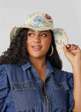 Floral Jacquard Bucket Hat