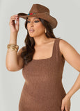 Beaded Straw Cowboy Hat
