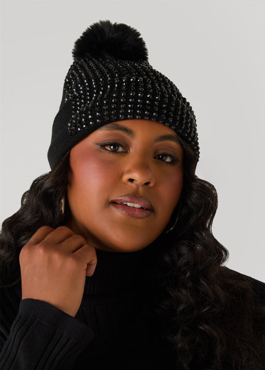 Knitted Crystal Beanie
