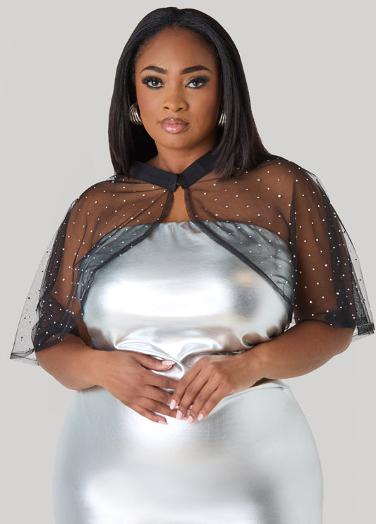 Crystal Mesh Capelet