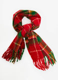 Fringed Brushed Plaid Scarf