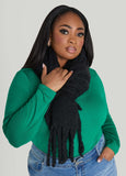 Brushed Fringed Scarf