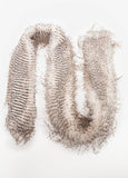 Printed Faux Fur Scarf