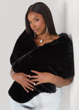 Faux Fur Longline Shawl