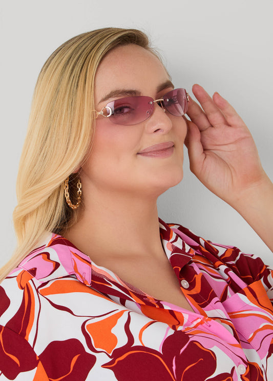 Ombre Rimless Glasses