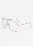 Wire Frame Clear Glasses