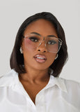 Wire Frame Clear Glasses