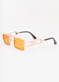 Rectangle Frame Tinted Sunglasses