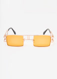 Rectangle Frame Tinted Sunglasses