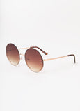 Tinted Round Frame Sunglasses