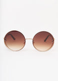 Tinted Round Frame Sunglasses