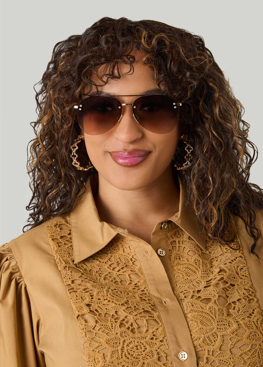 Ombre Aviator Sunglasses