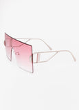 Rimless Gradient Shield Sunglasses