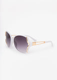 Cutout Round Frame Sunglasses
