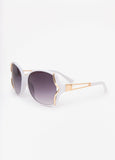 Cutout Round Frame Sunglasses