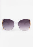 Cutout Round Frame Sunglasses