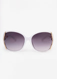 Cutout Round Frame Sunglasses