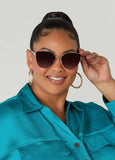 Ombre Cat Eyed Sunglasses