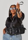 Faux Leather Cargo Bag