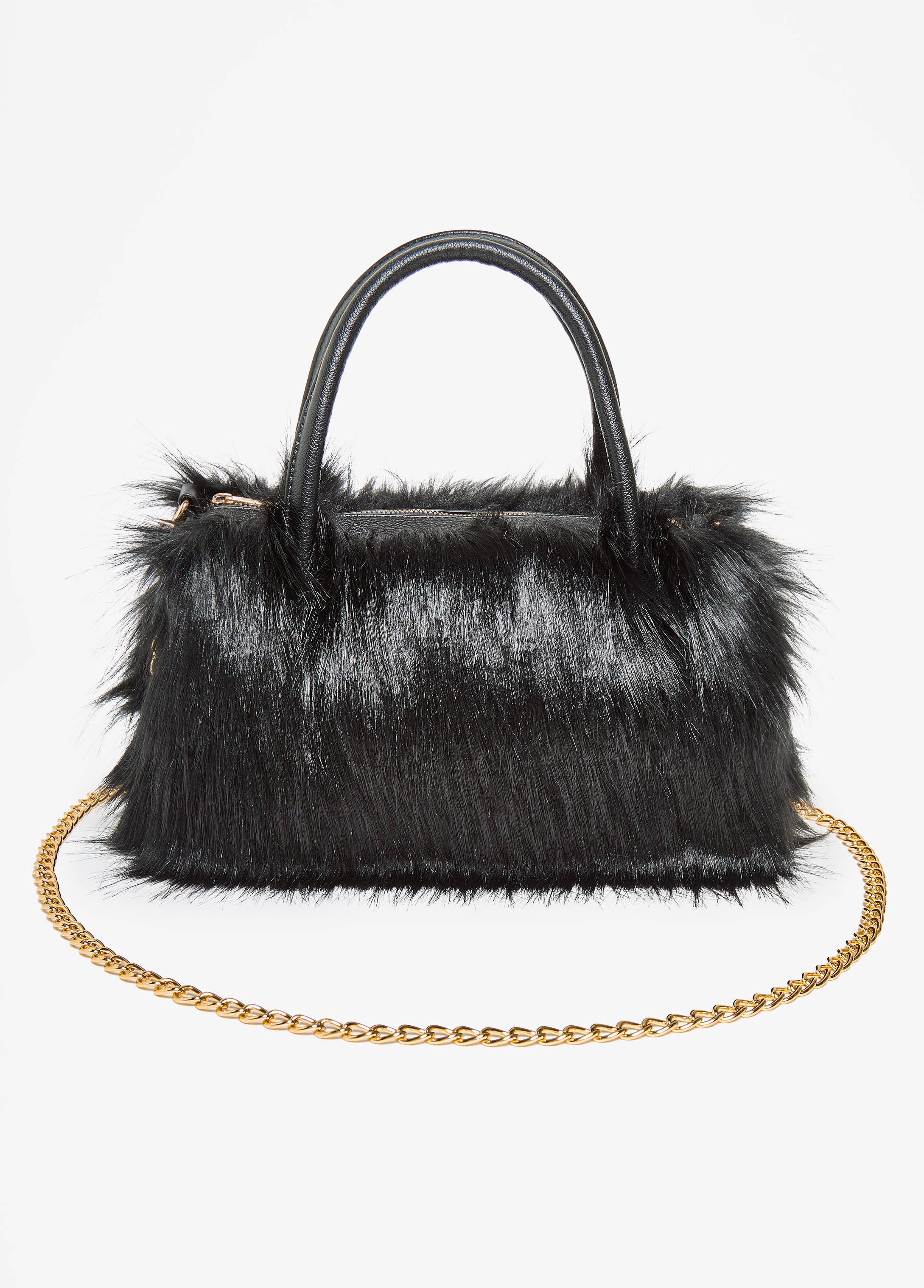 Faux Fur Satchel
