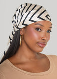 Geo Print Satin Scarf