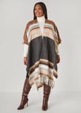 Fringe Striped Ruana