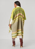 Fringed Striped Ruana