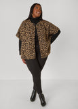Boucle Leopard Print Ruana