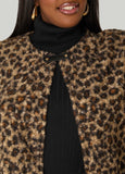 Boucle Leopard Print Ruana
