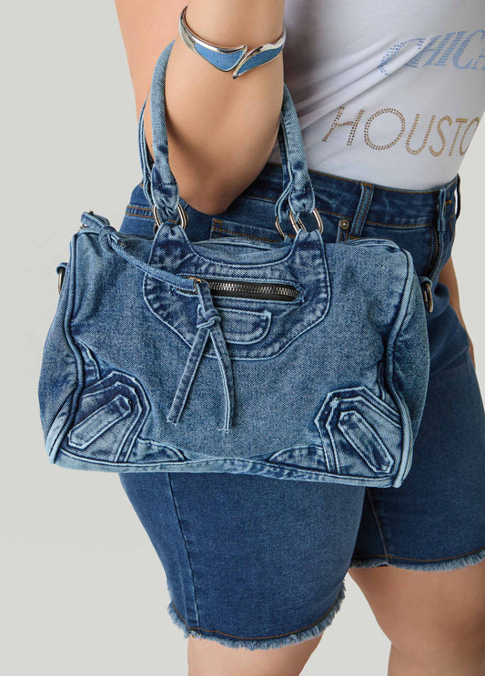 Denim Satchel