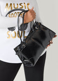 Faux Patent Leather Bag