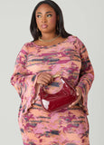 Patent Faux Leather Hobo Bag