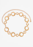 Gold Tone Ring Chain Belt